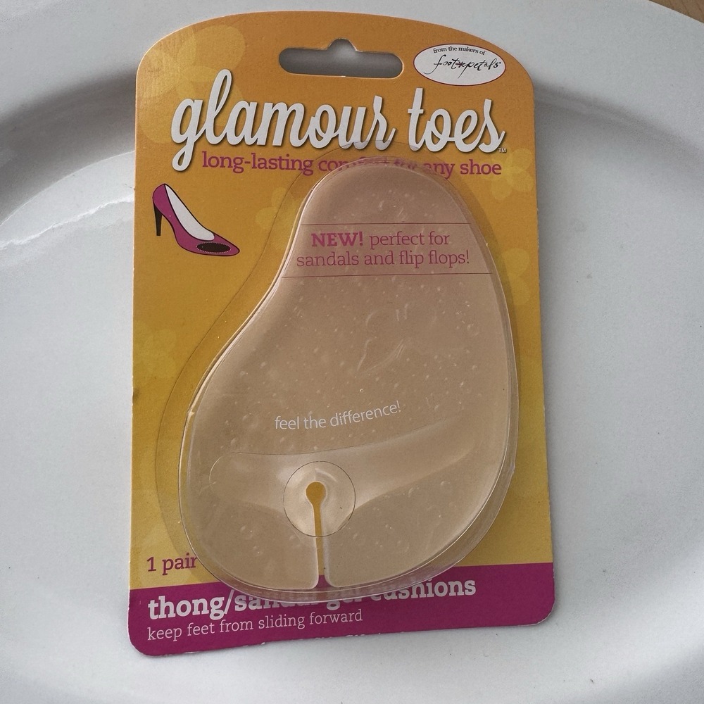 New Glamour Toes Thong Sandal Flip Flop Gel Cushions Shoe Insoles Foot Petals